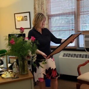 Presentation to Kasia by Reverend Sandra Hadland 2022